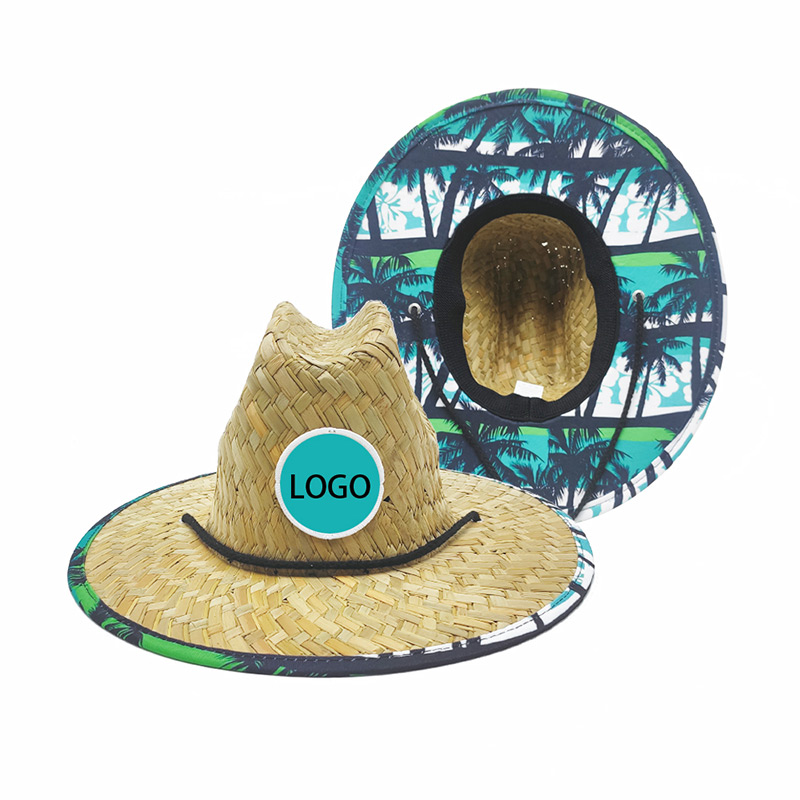 Combinación de sombrero de paja de salvavidas