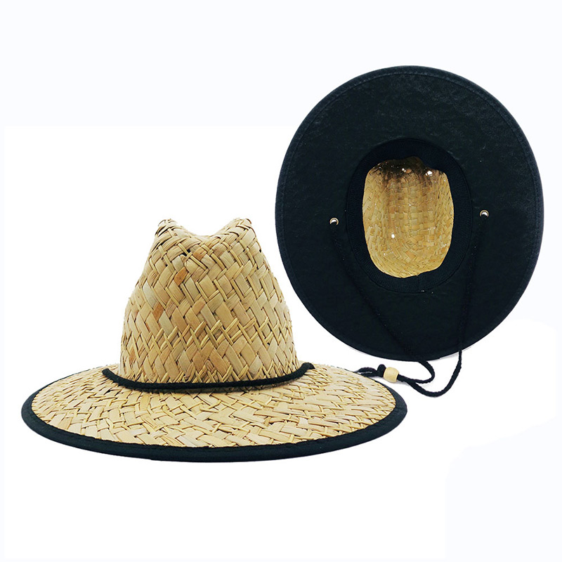 Sombrero de salvavidas con parte inferior de tela negra