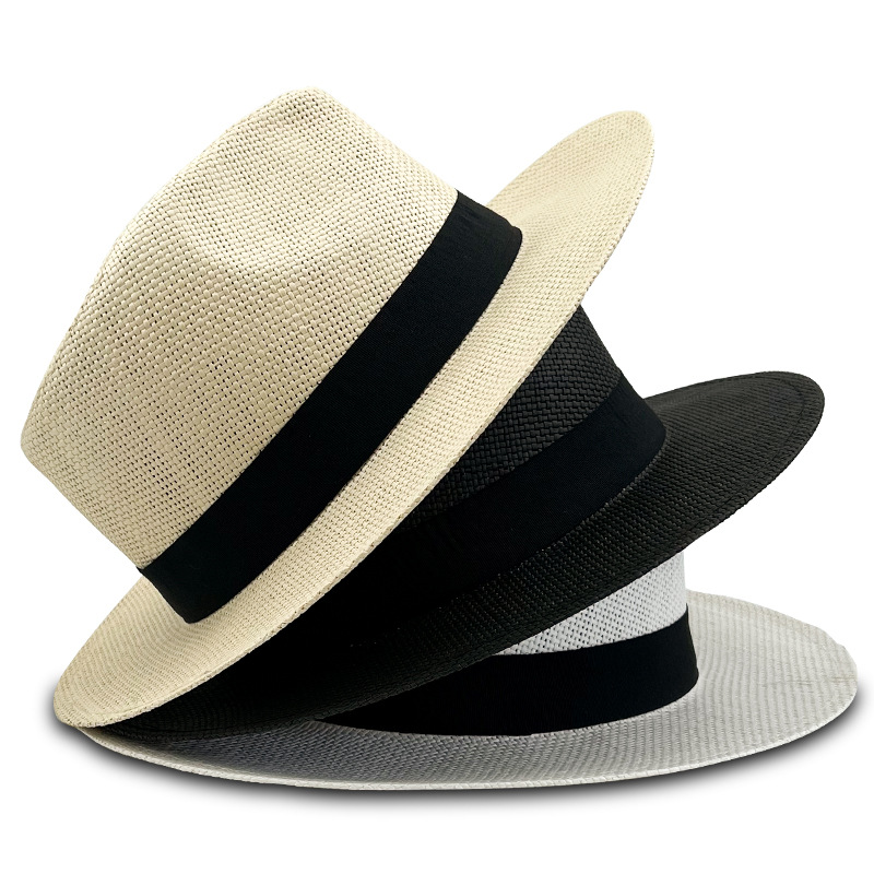 Sombrero de Panamá Black Ribbon Five Grass Fedora