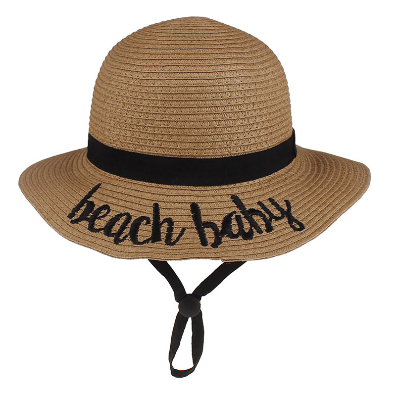 Sombrero de playa para niñas con logotipo personalizado