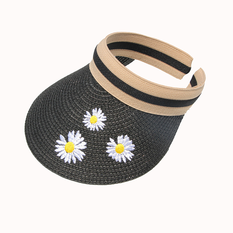 Sombrero con visera de paja con logotipo personalizado