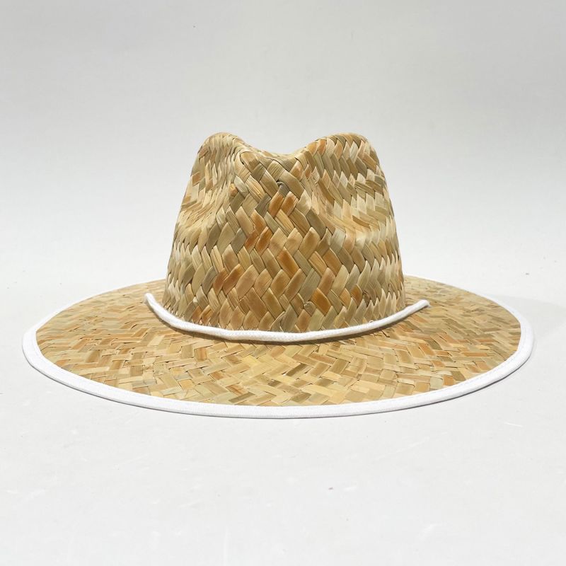 Sombrero personalizado estampado paja natural