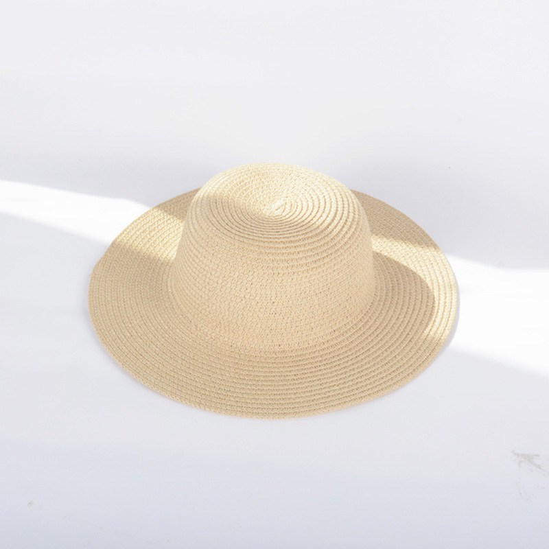 Sombrero de paja de sol flexible de varios colores en blanco de bricolaje