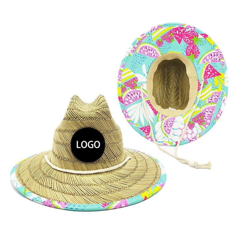 Sombreros de paja de salvavidas para niñas