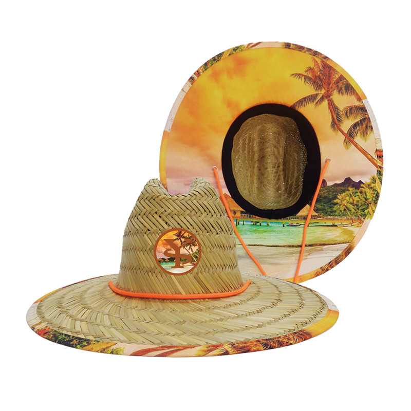 Sombrero de paja salvavidas de la isla