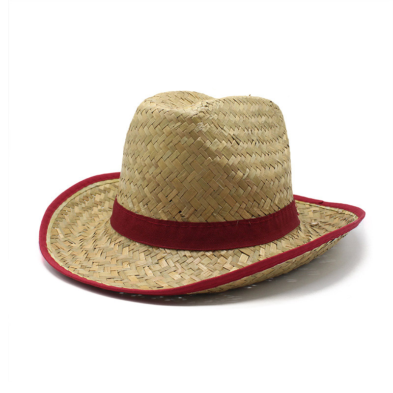 Sombrero de vaquero occidental de hierba Kwai