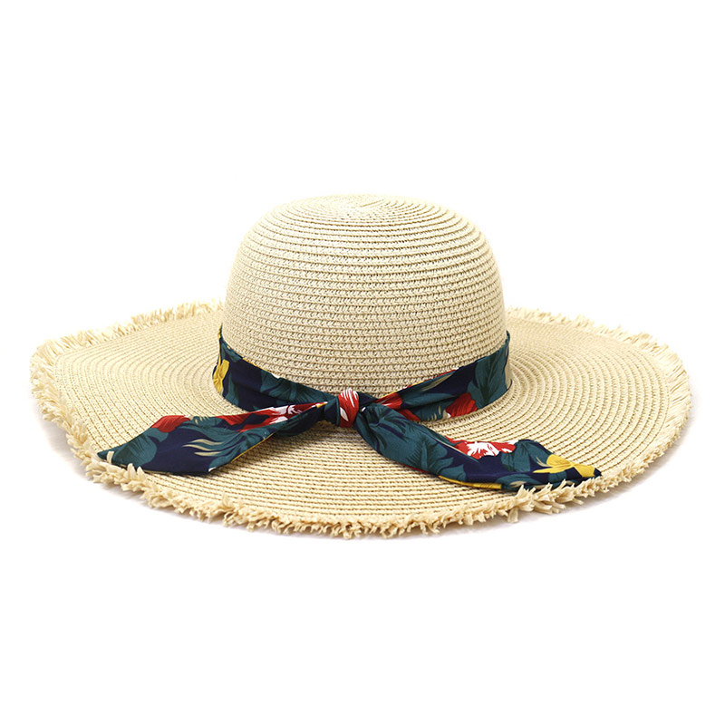 Sombrero Floppy de Paja con Bufanda Lady's Vocation Upf