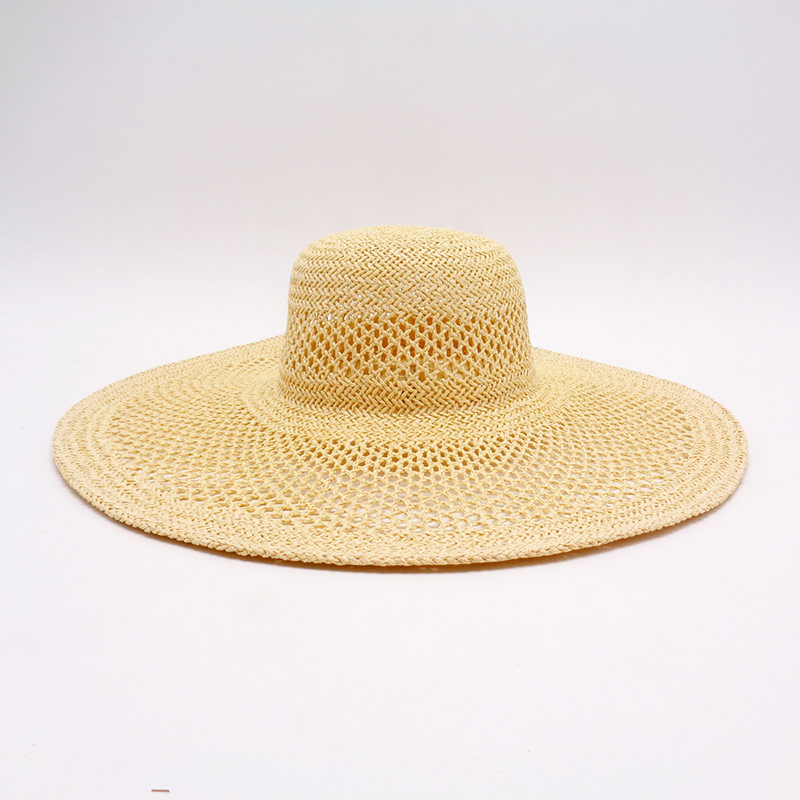 Último estilo francés Hollow out Lady Beach Hat