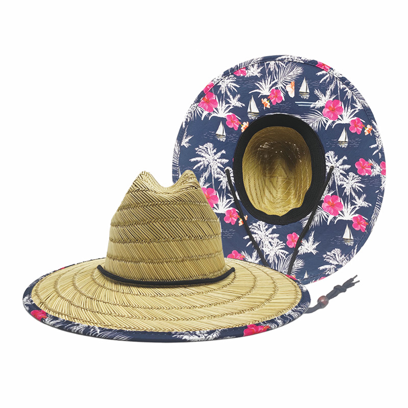 Sombrero de paja Flora para hombre