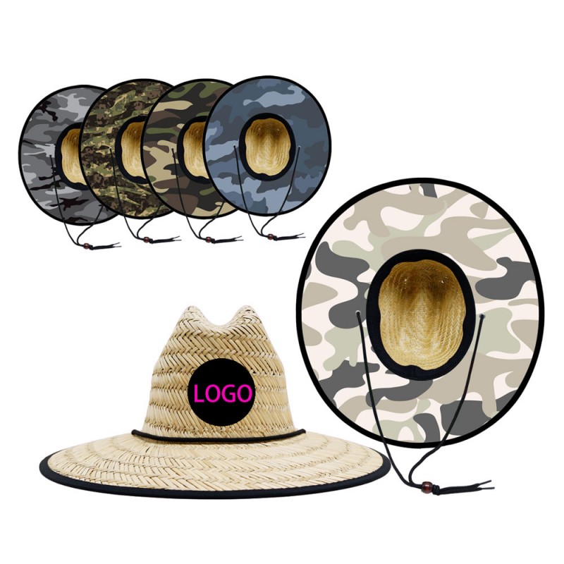 Sombreros de paja de camuflaje al aire libre