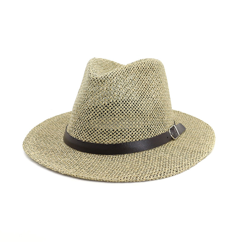 Sombrero de paja Fedora Panamá de calidad promocional para hombre