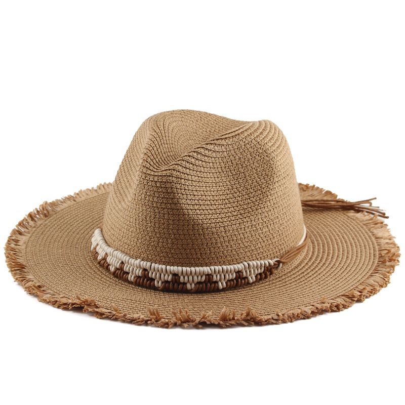 Sombrero fedora de paja de papel para hombre de calidad