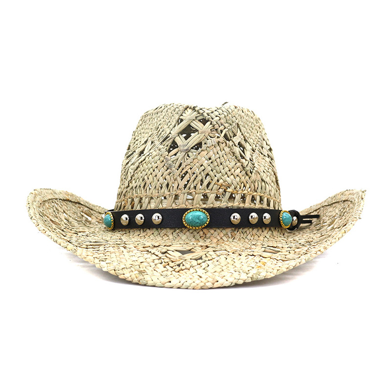 Sombrero de vaquero de hierba marina