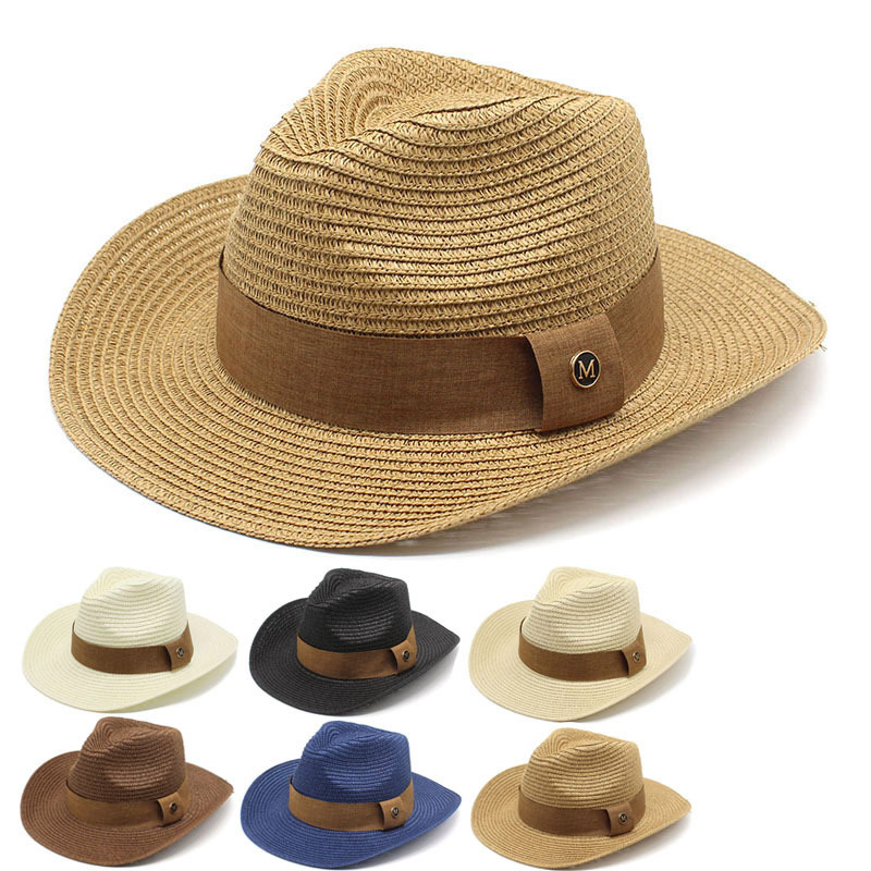 Straw Braid Summer Beach Cow Boy Sombreros