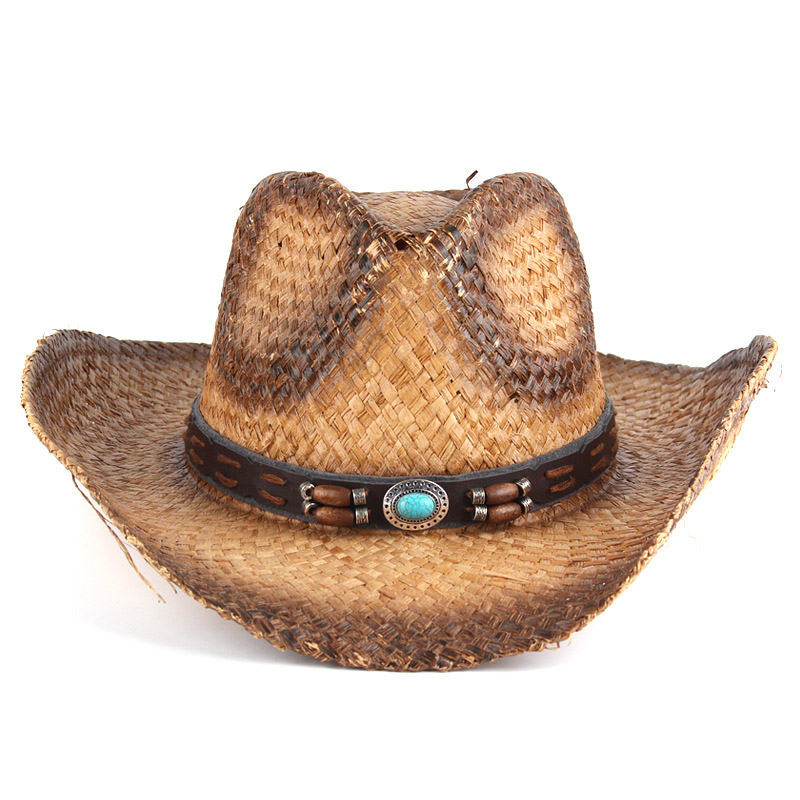 Sombreros de vaquero de rafia de playa de verano