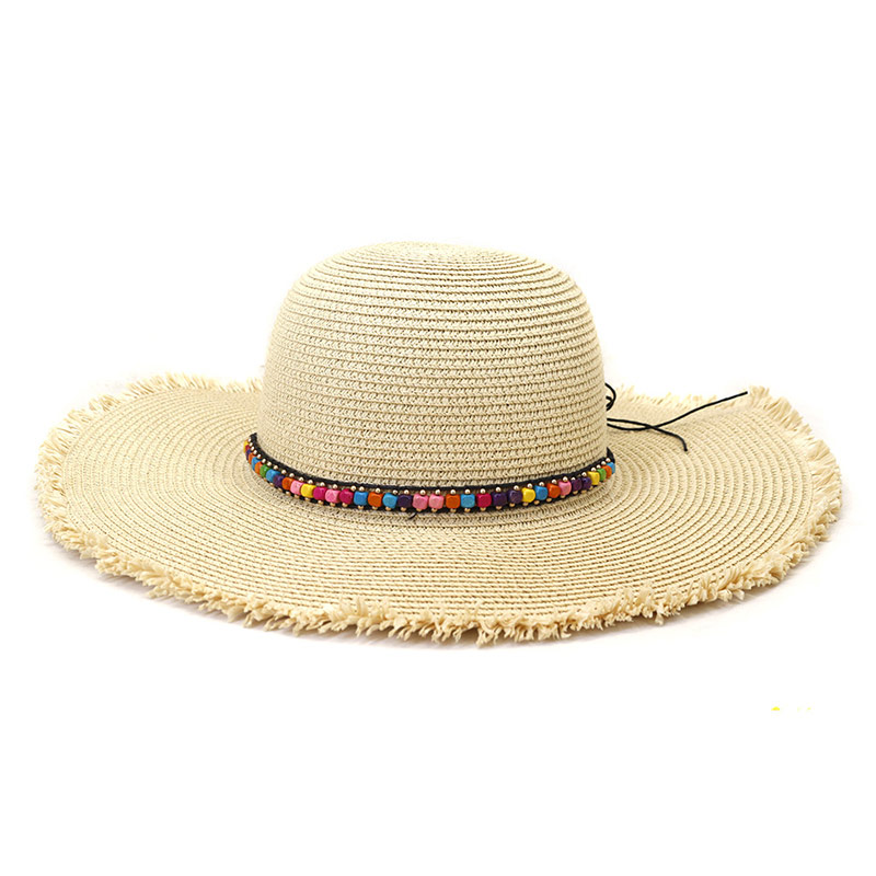 Sombrero de sol de crucero estilo boho de verano para dama