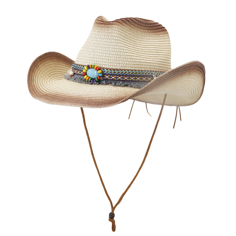 Sombrero de vaquero de paja de sol de verano