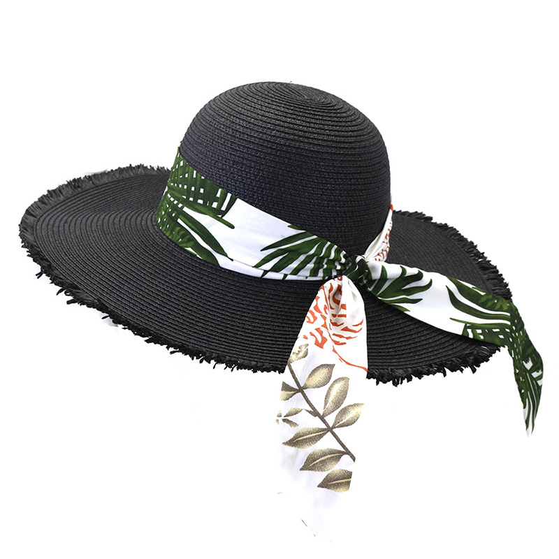 Sombrero Floppy con Lazo Tropical para Mujer